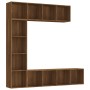 Set of shelving/TV stand 3 pieces brown oak 180x30x180 cm by vidaXL, Bookcases and shelves - Ref: Foro24-3152715, Price: 206,...