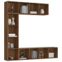 Set of shelving/TV stand 3 pieces brown oak 180x30x180 cm by vidaXL, Bookcases and shelves - Ref: Foro24-3152715, Price: 206,...