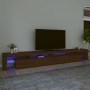 TV cabinet with LED lights oak brown 290x36.5x40 cm by vidaXL, TV Furniture - Ref: Foro24-3152809, Price: 202,69 €, Discount: %