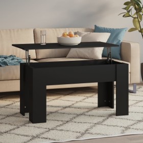 Mesa de centro madera contrachapada negro 101x49x52 cm de vidaXL, Mesas de centro - Ref: Foro24-809684, Precio: 67,99 €, Desc...