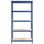 Shelving 5 levels 4 units steel and blue plywood by vidaXL, Industrial shelving - Ref: Foro24-3154176, Price: 193,64 €, Disco...