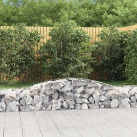 Gabion baskets 2 pcs arc shape iron 400x50x40/60 cm by vidaXL, Pots and planters - Ref: Foro24-3146957, Price: 187,93 €, Disc...