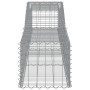 Gabion baskets 2 pcs arc shape iron 400x50x40/60 cm by vidaXL, Pots and planters - Ref: Foro24-3146957, Price: 188,99 €, Disc...