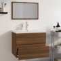 Set de muebles de baño madera contrachapada marrón roble de vidaXL, Muebles de baño - Ref: Foro24-3152878, Precio: 253,54 €, ...