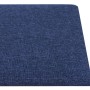 Paneles de pared 12 uds tela azul 90x15 cm 1,62 m² de vidaXL, Recubrimiento de paredes - Ref: Foro24-343882, Precio: 65,99 €,...