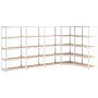 5-level shelf, 5 units, steel, plywood, silver by vidaXL, Industrial shelving - Ref: Foro24-3154182, Price: 231,45 €, Discoun...