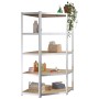 5-level shelf, 5 units, steel, plywood, silver by vidaXL, Industrial shelving - Ref: Foro24-3154182, Price: 231,45 €, Discoun...