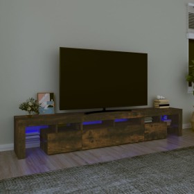 Mueble de TV con luces LED color roble ahumado 230x36,5x40 cm de vidaXL, Muebles TV - Ref: Foro24-3152791, Precio: 161,20 €, ...