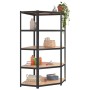 Resistant shelves 5 levels 3 units plywood and steel by vidaXL, Industrial shelving - Ref: Foro24-3154208, Price: 248,23 €, D...