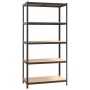 Resistant shelves 5 levels 3 units plywood and steel by vidaXL, Industrial shelving - Ref: Foro24-3154208, Price: 248,23 €, D...