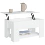 Mesa de centro madera de ingeniería blanco 79x49x41 cm de vidaXL, Mesas de centro - Ref: Foro24-809710, Precio: 82,32 €, Desc...