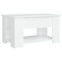 Mesa de centro madera de ingeniería blanco 79x49x41 cm de vidaXL, Mesas de centro - Ref: Foro24-809710, Precio: 82,32 €, Desc...