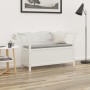 Solid white fir wood bench 107x45x75.5 cm by vidaXL, Benches for halls and storage - Ref: Foro24-351773, Price: 182,87 €, Dis...