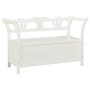 Solid white fir wood bench 107x45x75.5 cm by vidaXL, Benches for halls and storage - Ref: Foro24-351773, Price: 182,87 €, Dis...