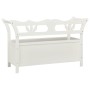 Solid white fir wood bench 107x45x75.5 cm by vidaXL, Benches for halls and storage - Ref: Foro24-351773, Price: 182,87 €, Dis...