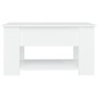 Mesa de centro madera de ingeniería blanco 79x49x41 cm de vidaXL, Mesas de centro - Ref: Foro24-809710, Precio: 82,32 €, Desc...