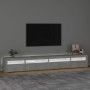 Mueble de TV con luces LED gris hormigón 270x35x40 cm de vidaXL, Muebles TV - Ref: Foro24-3152749, Precio: 169,45 €, Descuent...