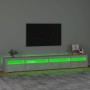 TV cabinet with LED lights concrete gray 270x35x40 cm by vidaXL, TV Furniture - Ref: Foro24-3152749, Price: 168,61 €, Discoun...