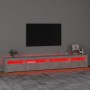 Mueble de TV con luces LED gris hormigón 270x35x40 cm de vidaXL, Muebles TV - Ref: Foro24-3152749, Precio: 168,61 €, Descuent...