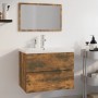 Smoked oak plywood bathroom furniture set by vidaXL, Bathroom furniture - Ref: Foro24-3152876, Price: 245,25 €, Discount: %