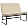 Cream-colored fabric bench 100x75x76 cm by vidaXL, Banks - Ref: Foro24-351327, Price: 77,65 €, Discount: %