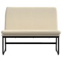 Cream-colored fabric bench 100x75x76 cm by vidaXL, Banks - Ref: Foro24-351327, Price: 77,65 €, Discount: %