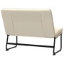 Cream-colored fabric bench 100x75x76 cm by vidaXL, Banks - Ref: Foro24-351327, Price: 77,65 €, Discount: %