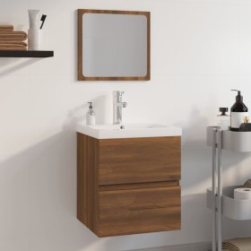 Oak brown plywood bathroom furniture set by vidaXL, Bathroom furniture - Ref: Foro24-3152866, Price: 158,99 €, Discount: %