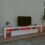 TV cabinet with bright white LED lights 215x36.5x40 cm by vidaXL, TV Furniture - Ref: Foro24-3152798, Price: 200,81 €, Discou...