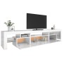 TV cabinet with bright white LED lights 215x36.5x40 cm by vidaXL, TV Furniture - Ref: Foro24-3152798, Price: 200,81 €, Discou...