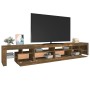 TV stand with smoked oak color LED lights 260x36.5x40 cm by vidaXL, TV Furniture - Ref: Foro24-3152783, Price: 175,53 €, Disc...