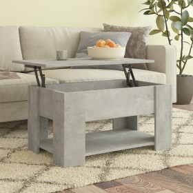 Mesa de centro madera contrachapada gris hormigón 79x49x41 cm de vidaXL, Mesas de centro - Ref: Foro24-809714, Precio: 85,99 ...