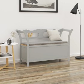 Solid gray fir wood bench 107x45x75.5 cm by vidaXL, Benches for halls and storage - Ref: Foro24-351775, Price: 149,99 €, Disc...