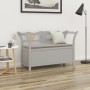 Solid gray fir wood bench 107x45x75.5 cm by vidaXL, Benches for halls and storage - Ref: Foro24-351775, Price: 151,52 €, Disc...