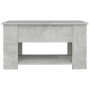 Concrete gray plywood coffee table 79x49x41 cm by vidaXL, Coffee table - Ref: Foro24-809714, Price: 87,91 €, Discount: %