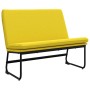 Banco de tela amarillo claro 100x75x76 cm de vidaXL, Bancos - Ref: Foro24-351329, Precio: 73,96 €, Descuento: %