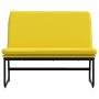 Banco de tela amarillo claro 100x75x76 cm de vidaXL, Bancos - Ref: Foro24-351329, Precio: 73,96 €, Descuento: %