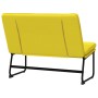 Banco de tela amarillo claro 100x75x76 cm de vidaXL, Bancos - Ref: Foro24-351329, Precio: 73,96 €, Descuento: %