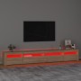 TV stand with LED lights Sonoma oak 270x35x40 cm by vidaXL, TV Furniture - Ref: Foro24-3152748, Price: 165,79 €, Discount: %