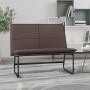 Brown synthetic leather bench 100x75x76 cm by vidaXL, Banks - Ref: Foro24-351338, Price: 77,90 €, Discount: %