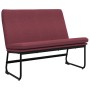 Banco de tela rojo tinto 100x75x76 cm de vidaXL, Bancos - Ref: Foro24-351324, Precio: 73,05 €, Descuento: %