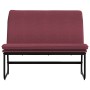 Banco de tela rojo tinto 100x75x76 cm de vidaXL, Bancos - Ref: Foro24-351324, Precio: 73,05 €, Descuento: %