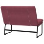 Banco de tela rojo tinto 100x75x76 cm de vidaXL, Bancos - Ref: Foro24-351324, Precio: 73,05 €, Descuento: %