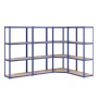 4-level shelf, 4 units, steel and plywood in blue color. by vidaXL, Industrial shelving - Ref: Foro24-3154149, Price: 165,83 ...