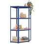 4-level shelf, 4 units, steel and plywood in blue color. by vidaXL, Industrial shelving - Ref: Foro24-3154149, Price: 165,83 ...