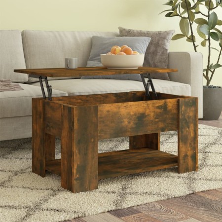 Smoked oak plywood coffee table 79x49x41 cm by vidaXL, Coffee table - Ref: Foro24-819275, Price: 80,74 €, Discount: %