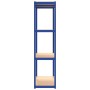 4-level shelf, 4 units, steel and plywood in blue color. by vidaXL, Industrial shelving - Ref: Foro24-3154149, Price: 165,83 ...