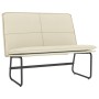 Cream synthetic leather bench 100x75x76 cm by vidaXL, Banks - Ref: Foro24-351337, Price: 78,40 €, Discount: %