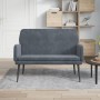 Dark gray velvet bench 108x79x79 cm by vidaXL, Banks - Ref: Foro24-351415, Price: 148,72 €, Discount: %