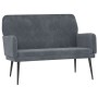 Banco de terciopelo gris oscuro 108x79x79 cm de vidaXL, Bancos - Ref: Foro24-351415, Precio: 148,72 €, Descuento: %